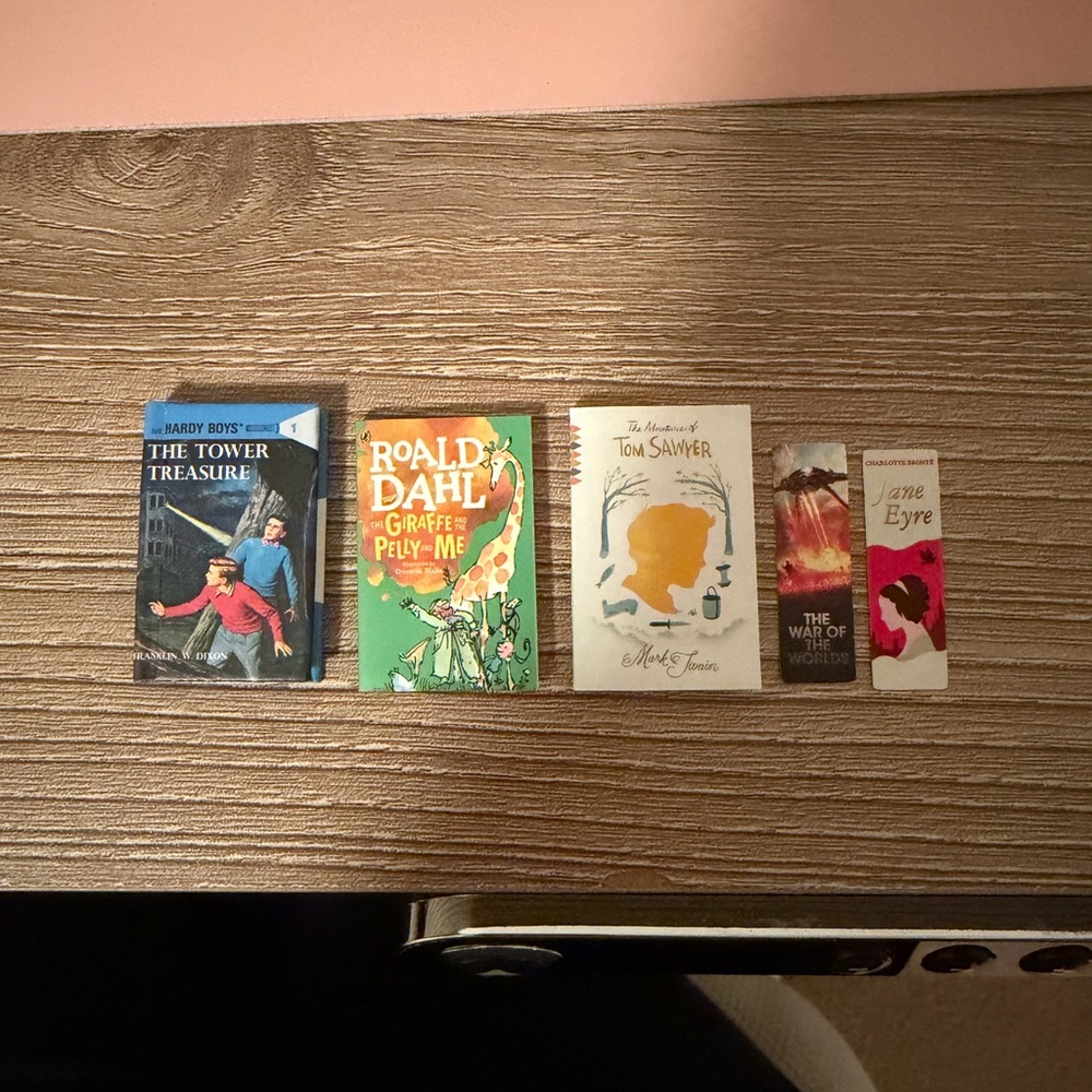 Mini Brands Books - Set of 3 and 2 Bookmarks